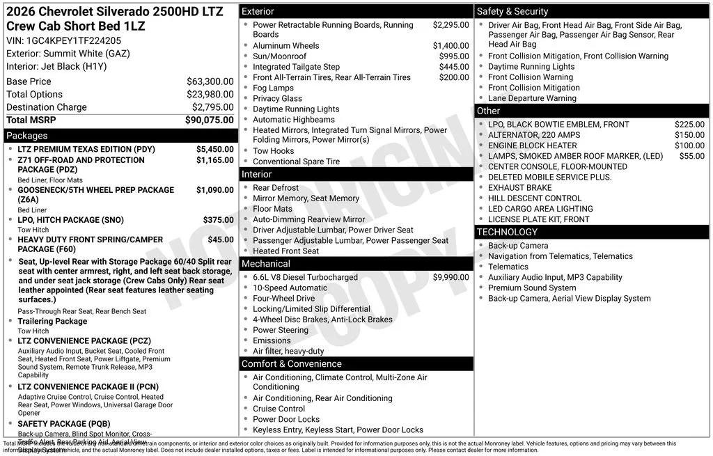 chevrolet silverado 2500hd 2026 1GC4KPEY1TF224205 image chevrolet silverado 2500hd 2026 1GC4KPEY1TF224205 image